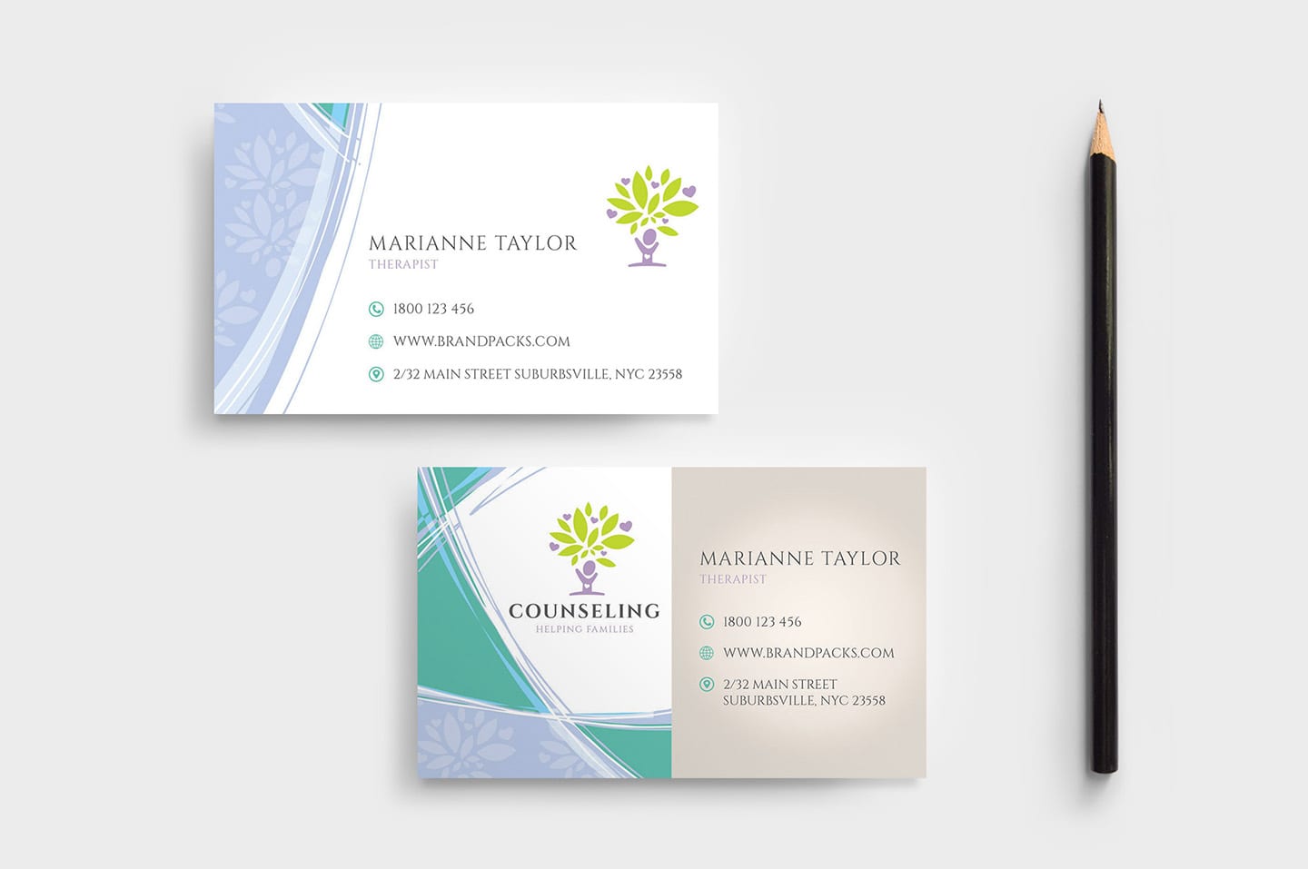 Counselling Service Business Card Template International Trade Council