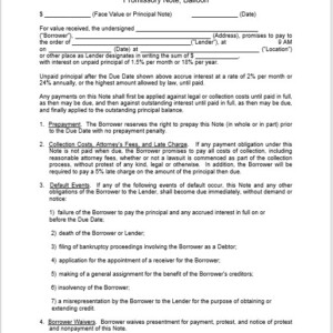 Legal Documents > Legal Utilities > Promissory Note, Balloon